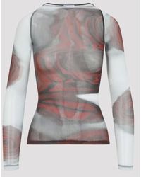 Jean Paul Gaultier - Blurry Roses Top - Lyst