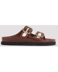 Birkenstock - Arizona Canvas Sandals For With Natural Cork Footbed - Lyst