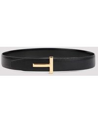 Tom Ford - Belt With Logo Plaque - Lyst