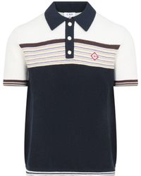 CASABLANCA - Cafe Stripe Polo Shirt - Lyst