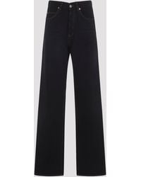 Saint Laurent - V-Waist Long Baggy Jeans - Lyst