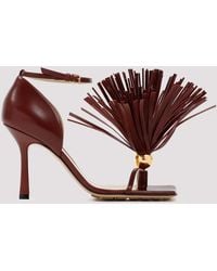Bottega Veneta - Leather Stretch Strap Heels - Lyst