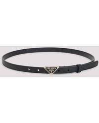 Prada - Calf Leather Belt - Lyst