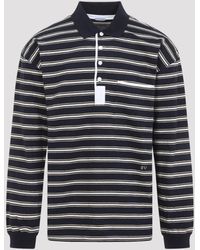 Bottega Veneta - Stripes Piquet Polo - Lyst