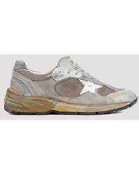 Golden Goose - Brown Taupe Cow Leather Dad Net Running Sneakers - Lyst