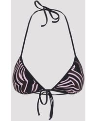 PUCCI - Triangle Halter Tie Bikini Top - Lyst