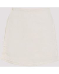 PANGAIA - Bone Linen Summer Linen Wrap Shorts - Lyst