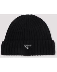Prada - Virgin Wool Hat - Lyst