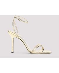 Jimmy Choo - 1998 Leo Candy Wrap Leather Sandals - Lyst