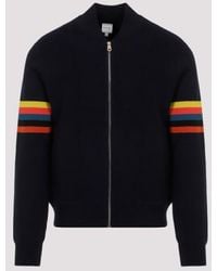 Paul Smith - Knitted Bomber Jacket - Lyst