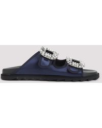 Roger Vivier - Slidy Strass Bord Gros Mules - Lyst