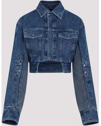 Off-White c/o Virgil Abloh - Off Motorcycle Hole Crop Jacket - Lyst