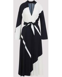 Alberta Ferretti - Twill Printed Dress - Lyst