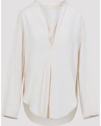 Studio Nicholson - Pampa Draped Neck Top - Lyst