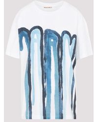 Marni Cotton T-shirt - Blue