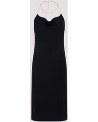 Bottega Veneta - Luxury Open Back Midi Dress With Chain Straps - Lyst
