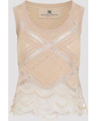 Ermanno Scervino - Sand Sleeveless Knit Top - Lyst