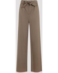 Max Mara - Regular & Straight Leg Nude & Neutrals - Lyst
