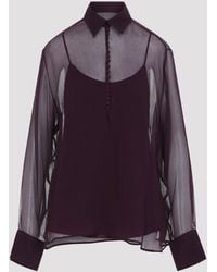 Ermanno Scervino - Winetasting Silk Shirt - Lyst