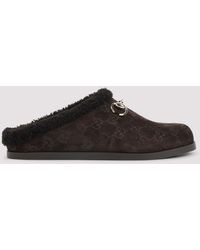 Gucci - Suede Leather Mules - Lyst