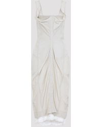Bottega Veneta - Silk Taffeta Bustier Dress - Lyst