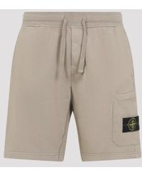Stone Island - Cotton Shorts - Lyst