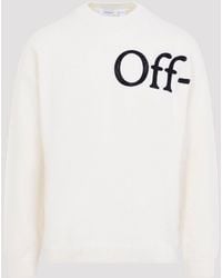 Off-White c/o Virgil Abloh - Off Bookish Shared Knit Crewneck - Lyst