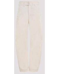 Lemaire - Belted Tapered Pants - Lyst