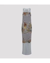 Jean Paul Gaultier - Mariniere Grape Long Dress - Lyst