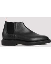 Thom Browne - Leather Mid Top Chelsea Boots - Lyst