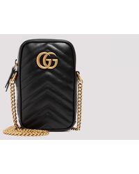 gucci black and gold crossbody