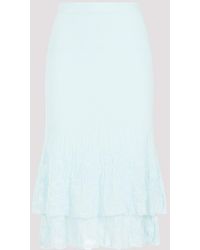 Bottega Veneta - Cotton Midi Skirt For - Lyst