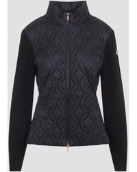 Moncler - Quilted Zip-Up Cardigan - Lyst