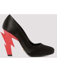 Prada Satin Pumps - Black