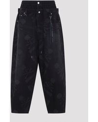 MASTERMIND WORLD - Aloha Wide Fit Jeans - Lyst