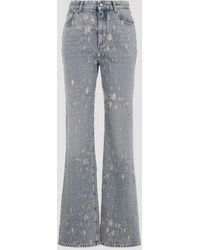 McQueen - Distressed Feminine Fit Jeans - Lyst