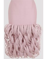 Balenciaga - Fluffy Feather Pencil Skirt - Lyst