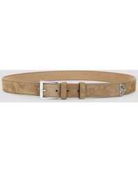 Prada - Sesamo Suede Belt - Lyst