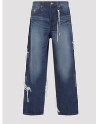 MASTERMIND WORLD - Patchwork Jeans - Lyst