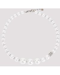 Givenchy - Pearl Crystal Degrade Short Necklace - Lyst