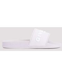 Givenchy - Rubber Slides With Logo - Lyst