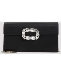 Roger Vivier - Envelope Flap Sexy Choc Buckle Clutch - Lyst