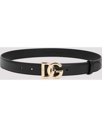 Dolce & Gabbana - Narrow Logo Belt - Lyst
