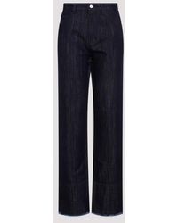 Victoria Beckham - Cropped High Waist Tapered Jeans - Lyst