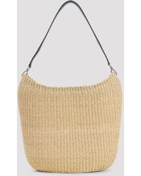 Phoebe Philo - Natural Woven Viscose Slope Sling Small Shoulder Bag - Lyst