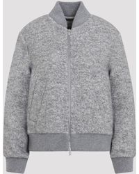 Peserico - Grigio Mercurio Bouclè Bomber - Lyst