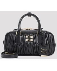Miu Miu - Matelassé Leather Handbag - Lyst