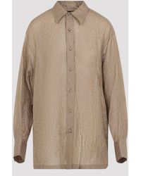 Carven - Drop Sleeve Silk Shirt - Lyst