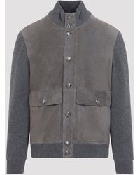 Brunello Cucinelli - Padded Leatherjacket - Lyst