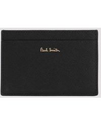 Paul Smith Leather Pivot Credit Card Case in Black for Men | Lyst